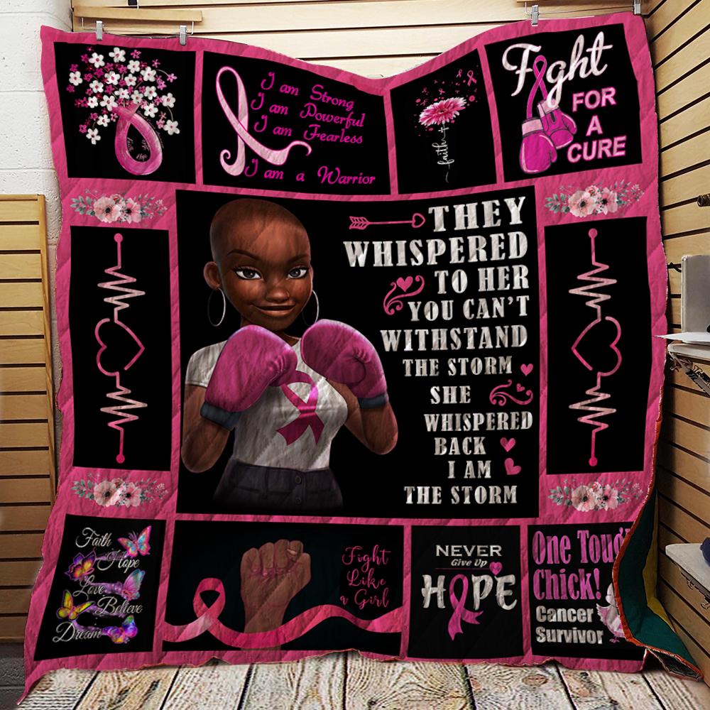 Black girl fight for a cure quilt - maria