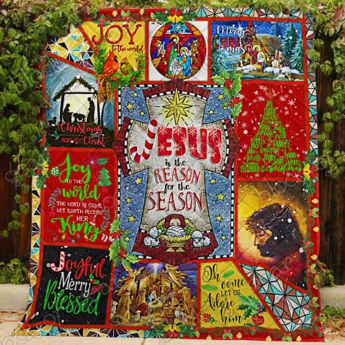 Christmas Jesus is the reason for the season quilt 1