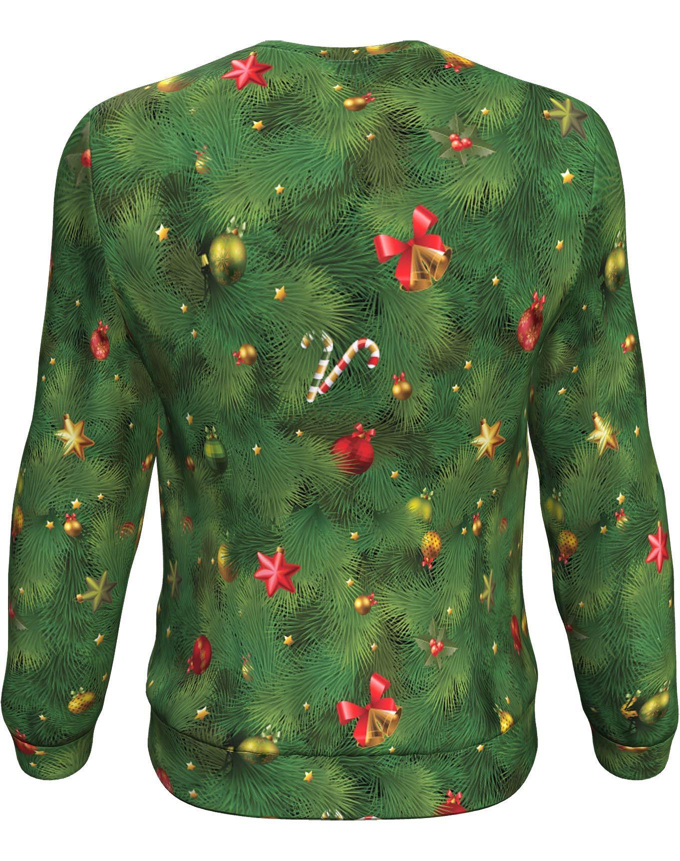 Christmas tree all over print sweater - maria 1