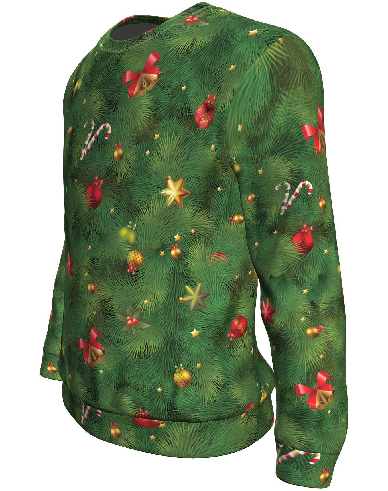 Christmas tree all over print sweater - maria 4