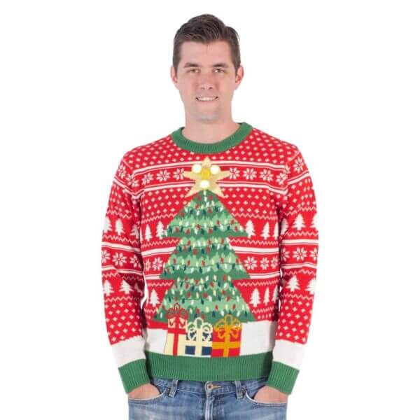 Fidget spinner star christmas tree ugly christmas sweater – maria