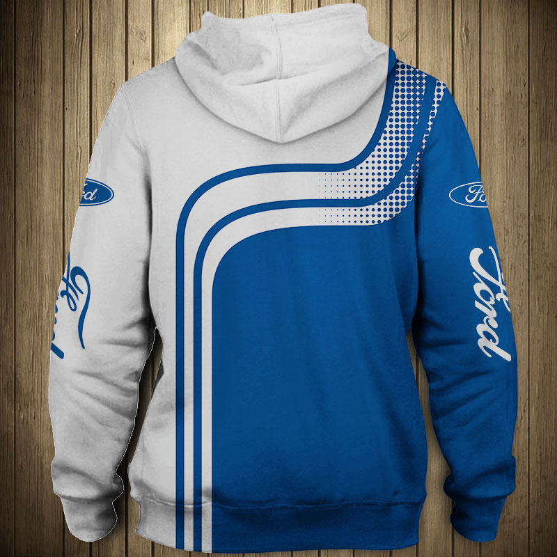 Ford car logo 3d all over printed hoodie - back
