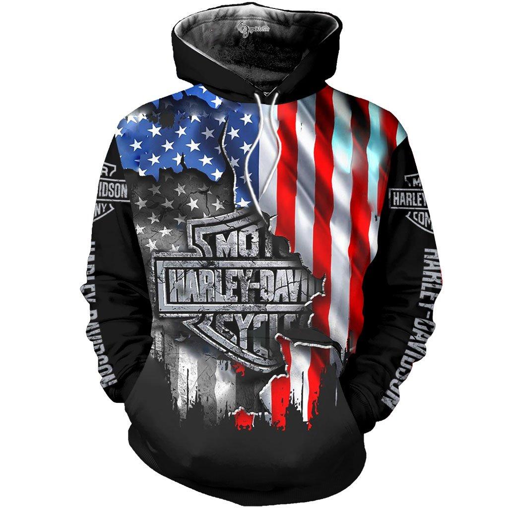 american flag 3d all over printed shirt – maria