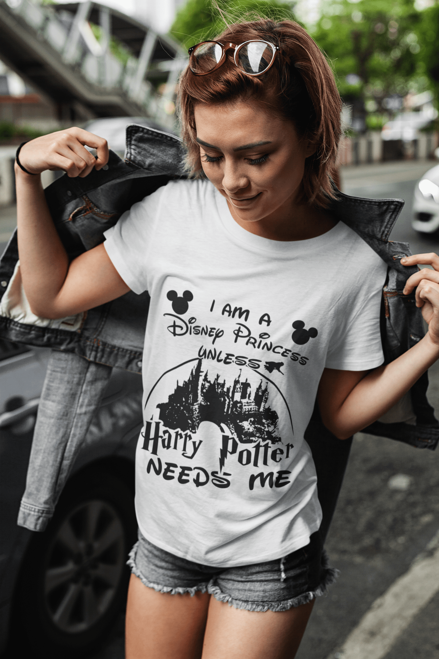 I am a disney princess unless Harry Potter needs me shirt - justa