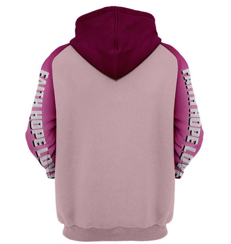 I wear pink for me breast cancer awareness 3d hoodie 1- maria