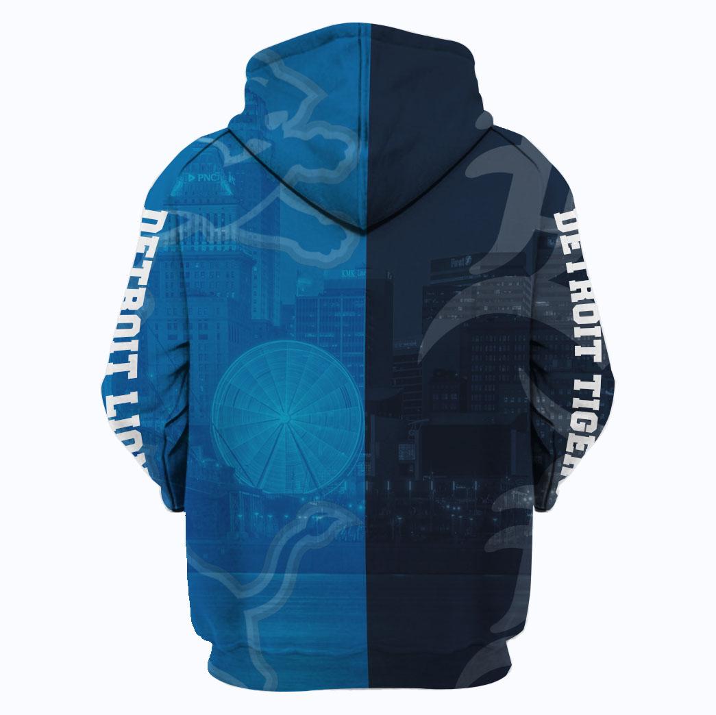 I’m a detroit tigers and a detroit lions for life 3d hoodie - maria