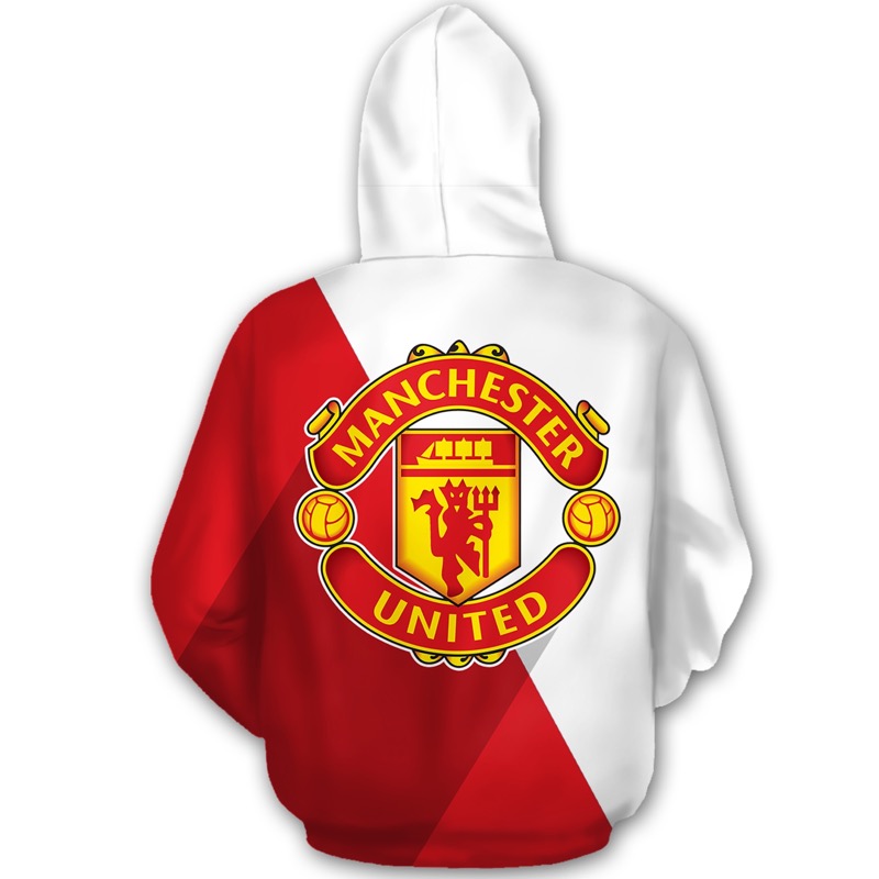 Manchester united all over print hoodie - back