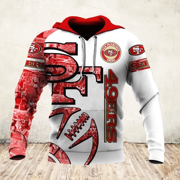 NFL san francisco 49ers all over printed hoodie - maria