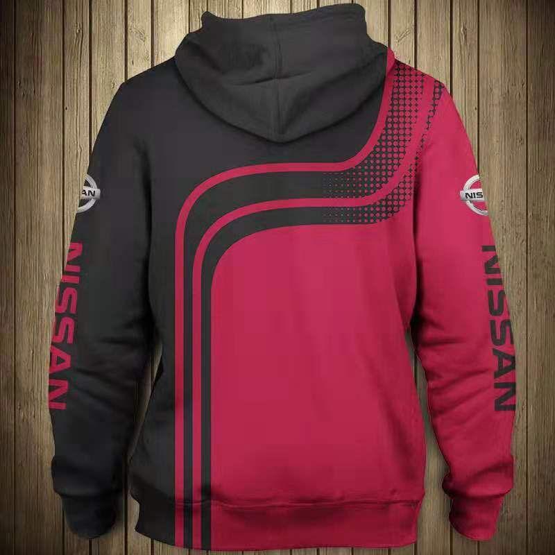 Nissan all over print hoodie back
