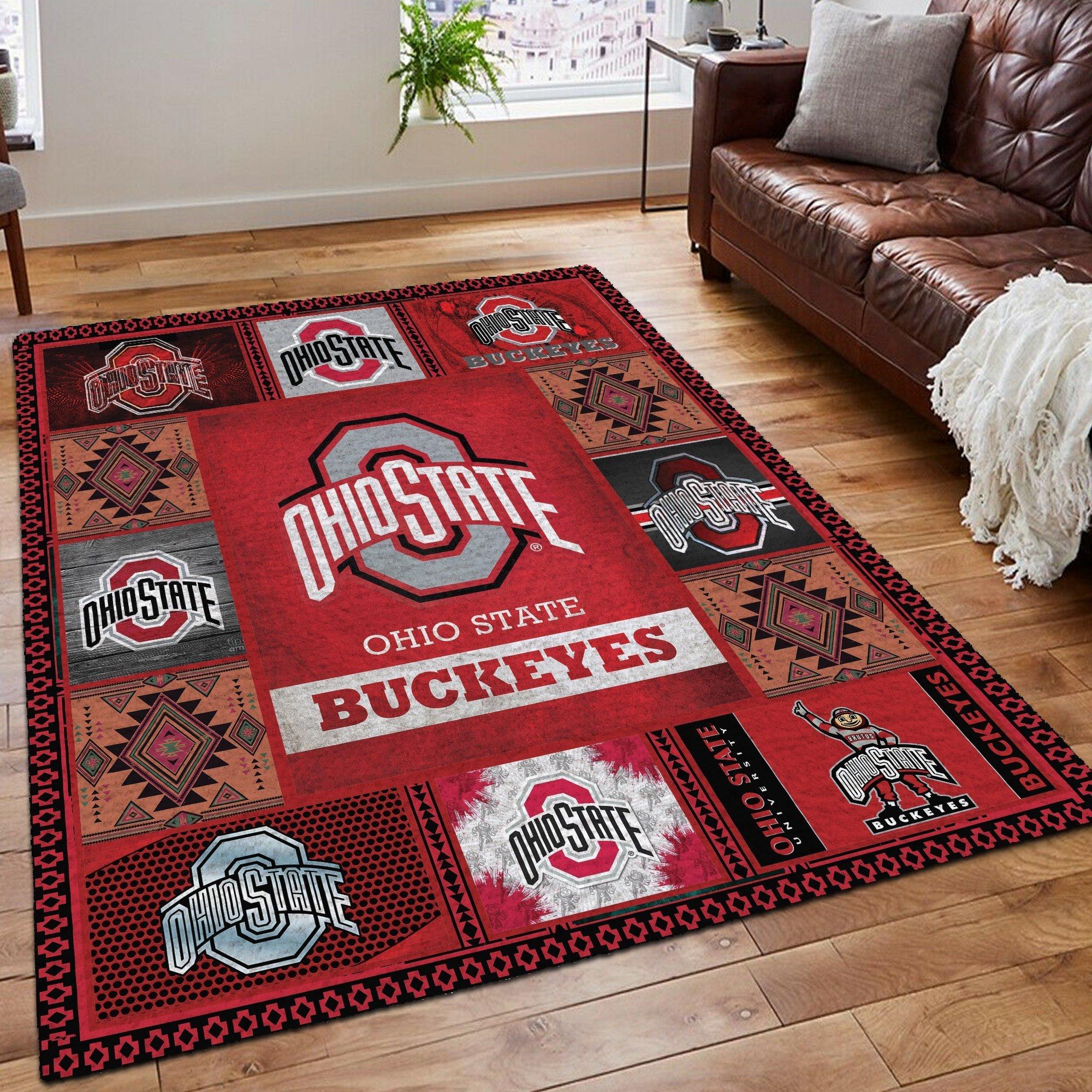 Ohio state buckeyes living room rug 1- maria