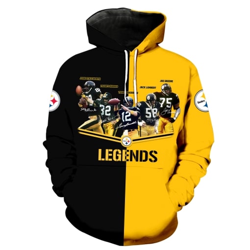 Pittsburgh steelers legends all over print hoodie - Copy