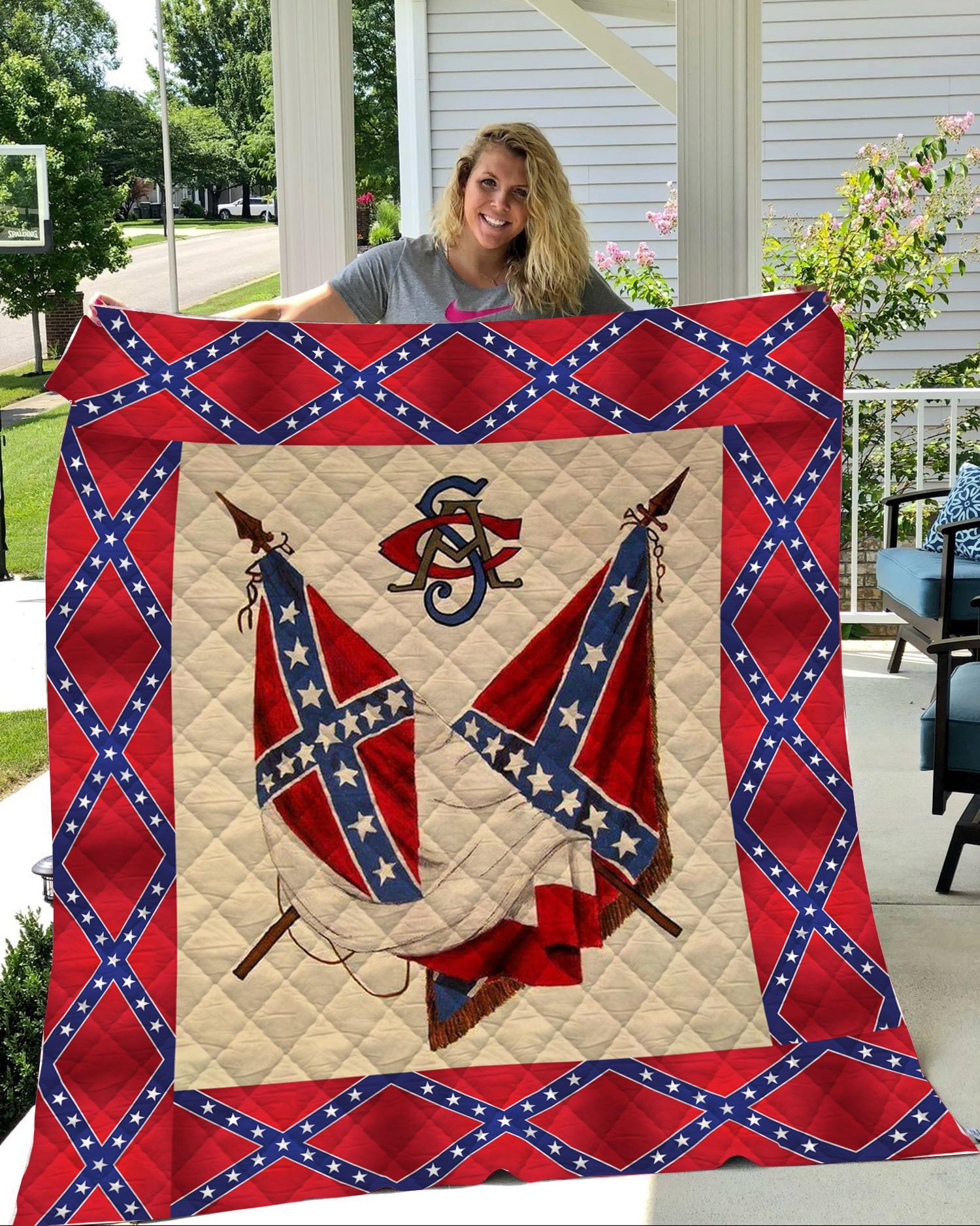 Redneck confederate flag 3d blanket 2- maria