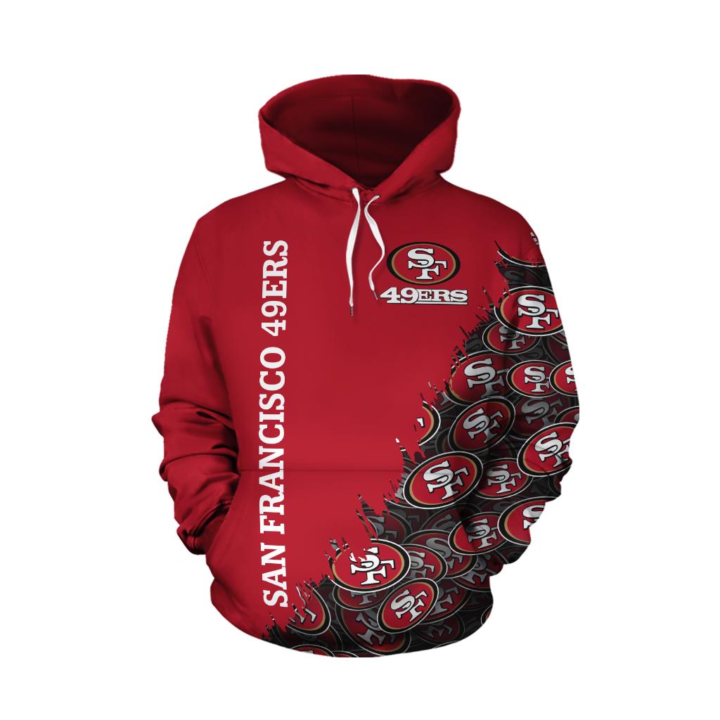 San francisco 49ers 3d hoodie - front