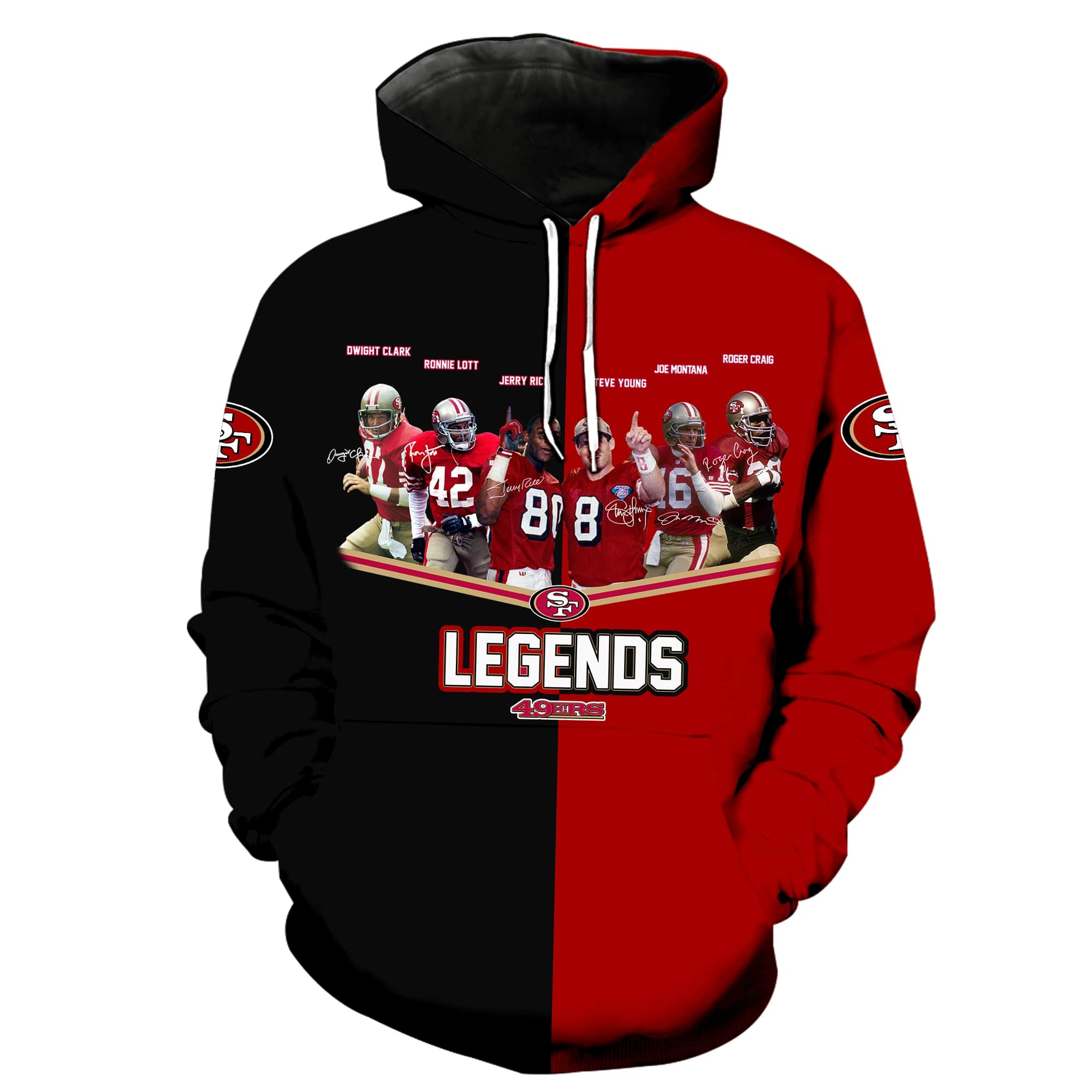 San francisco 49ers legends all over print hoodie