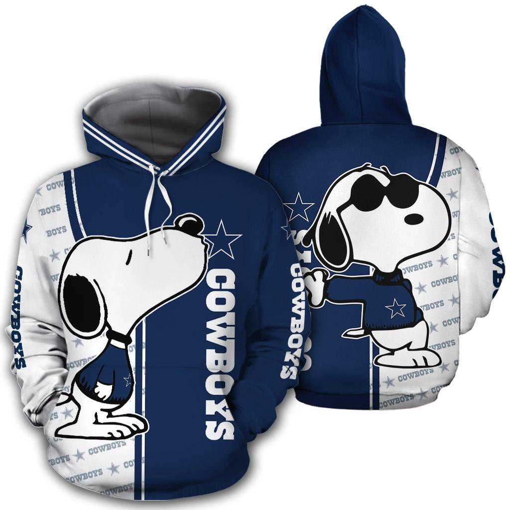 Snoopy dallas cowboys 3d hoodie – maria