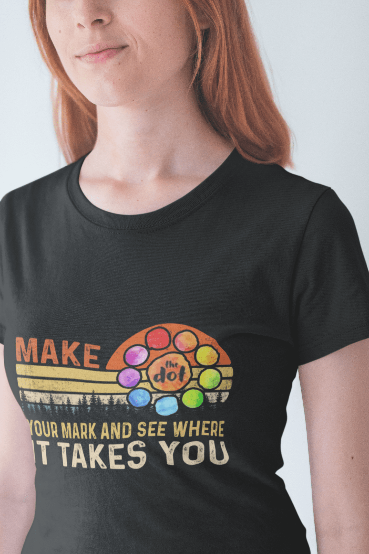 smiling-woman-wearing-a-t-shirt-mockup-against-a-white-wall-a20899