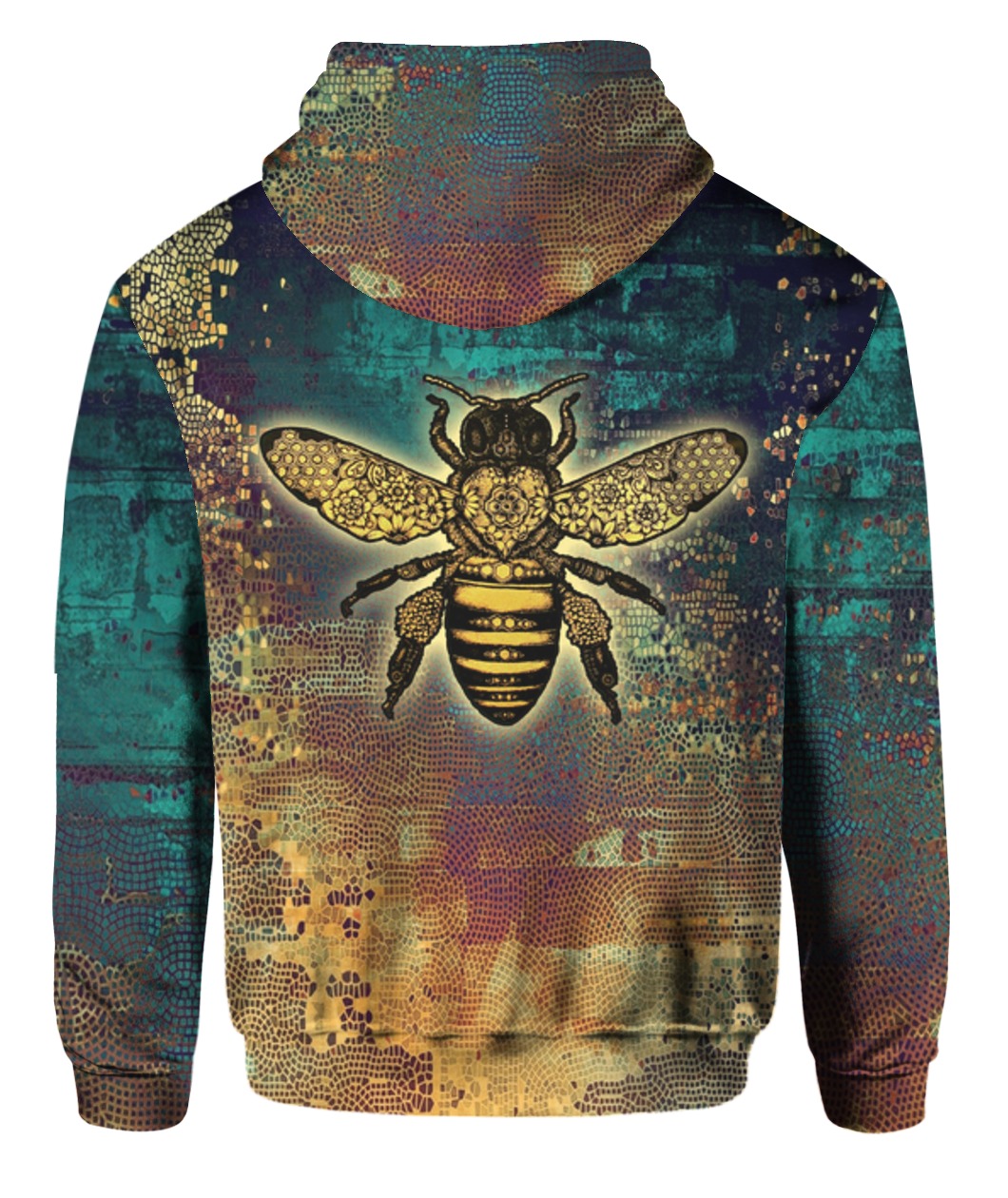 Bee kind all over print hoodie 2