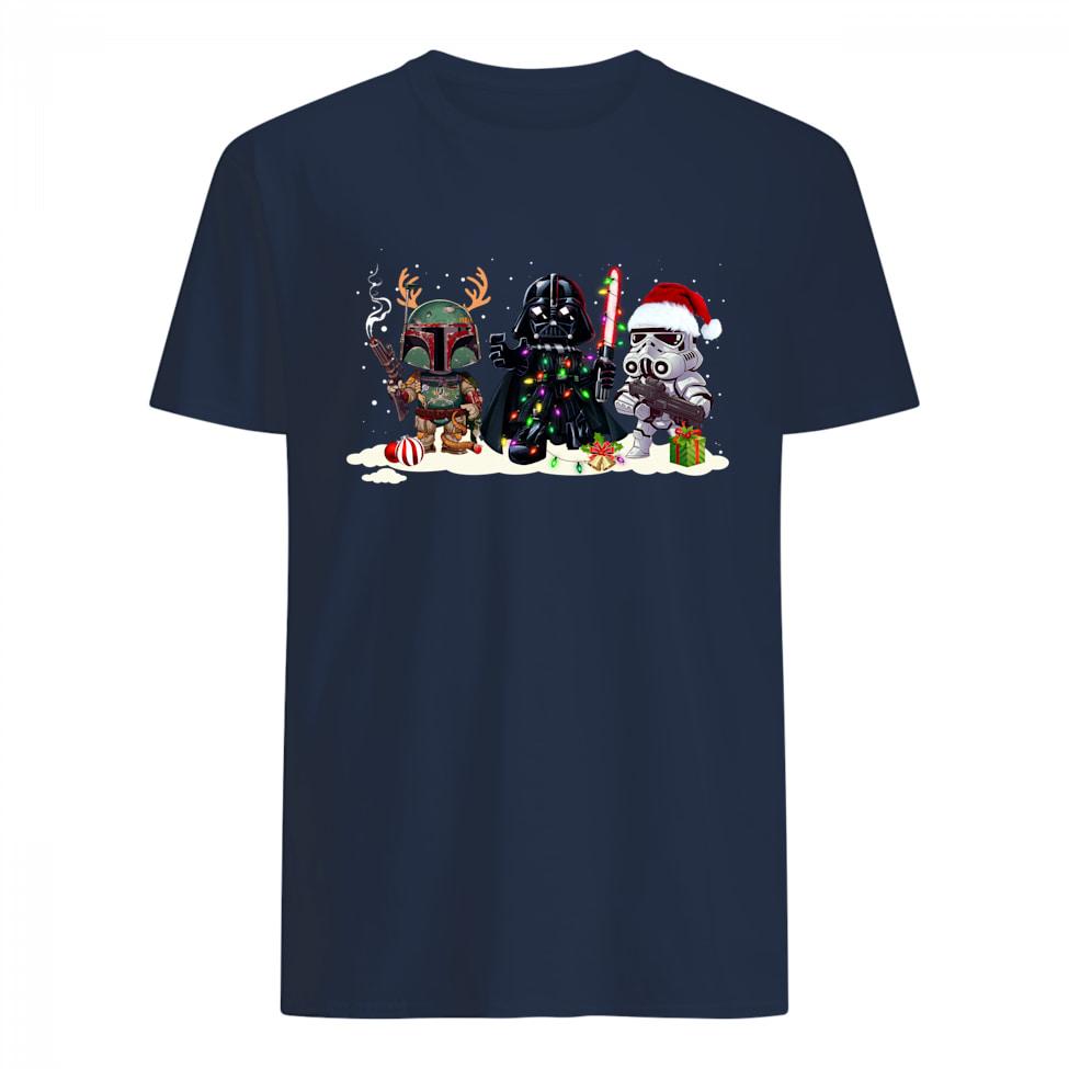 Boba Fett Darth Vader Stormtrooper Christmas shirt