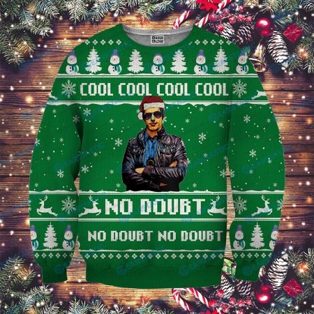 Brooklyn nine nine Cool No Doubt 3d full print Christmas green sweater