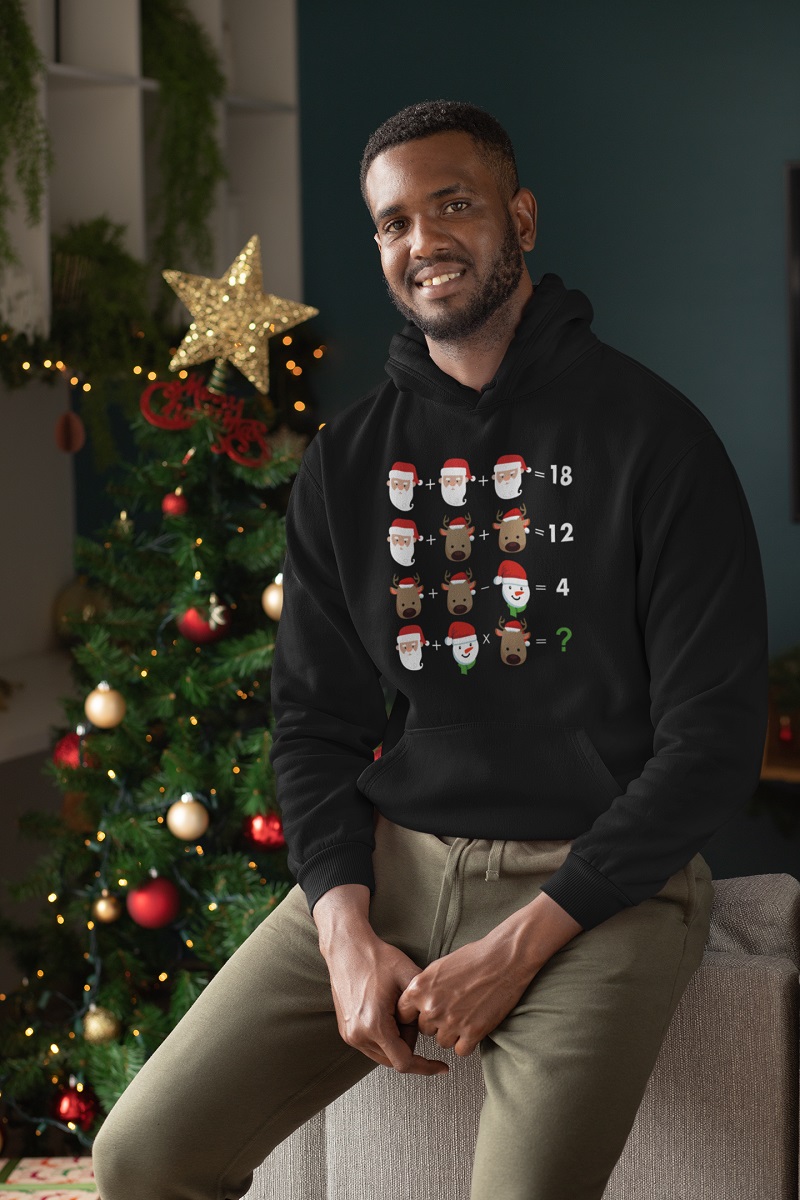 Christmas funny math hoodie
