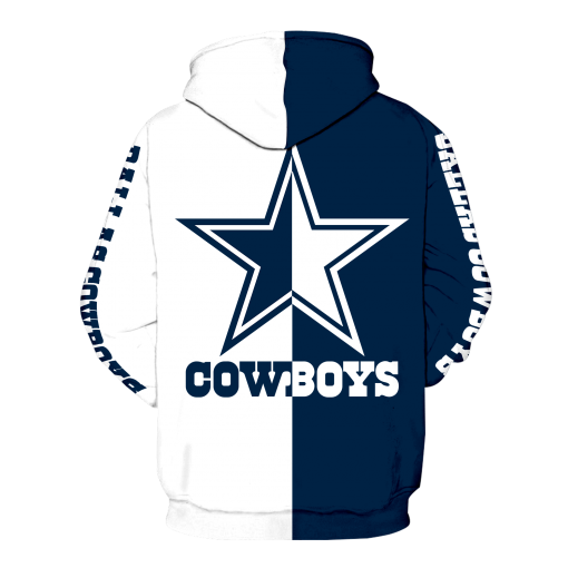 Dallas Cowboys All-Time Greats Full Over Print 3d hoodie - back
