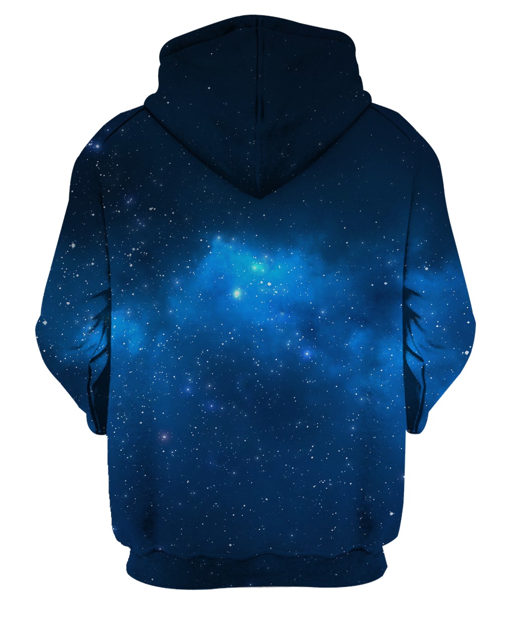 Flower galaxy full printing hoodie - back