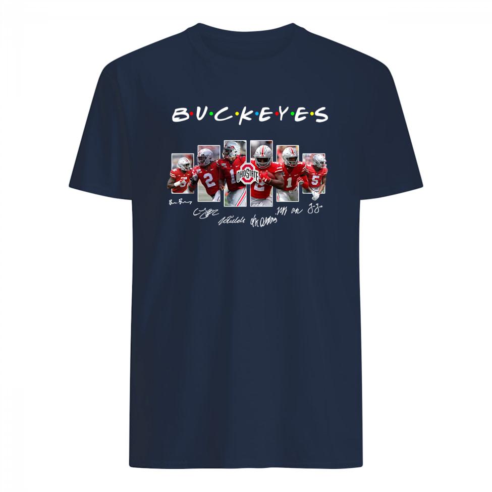 Friends ohio state buckeyes signatures shirt