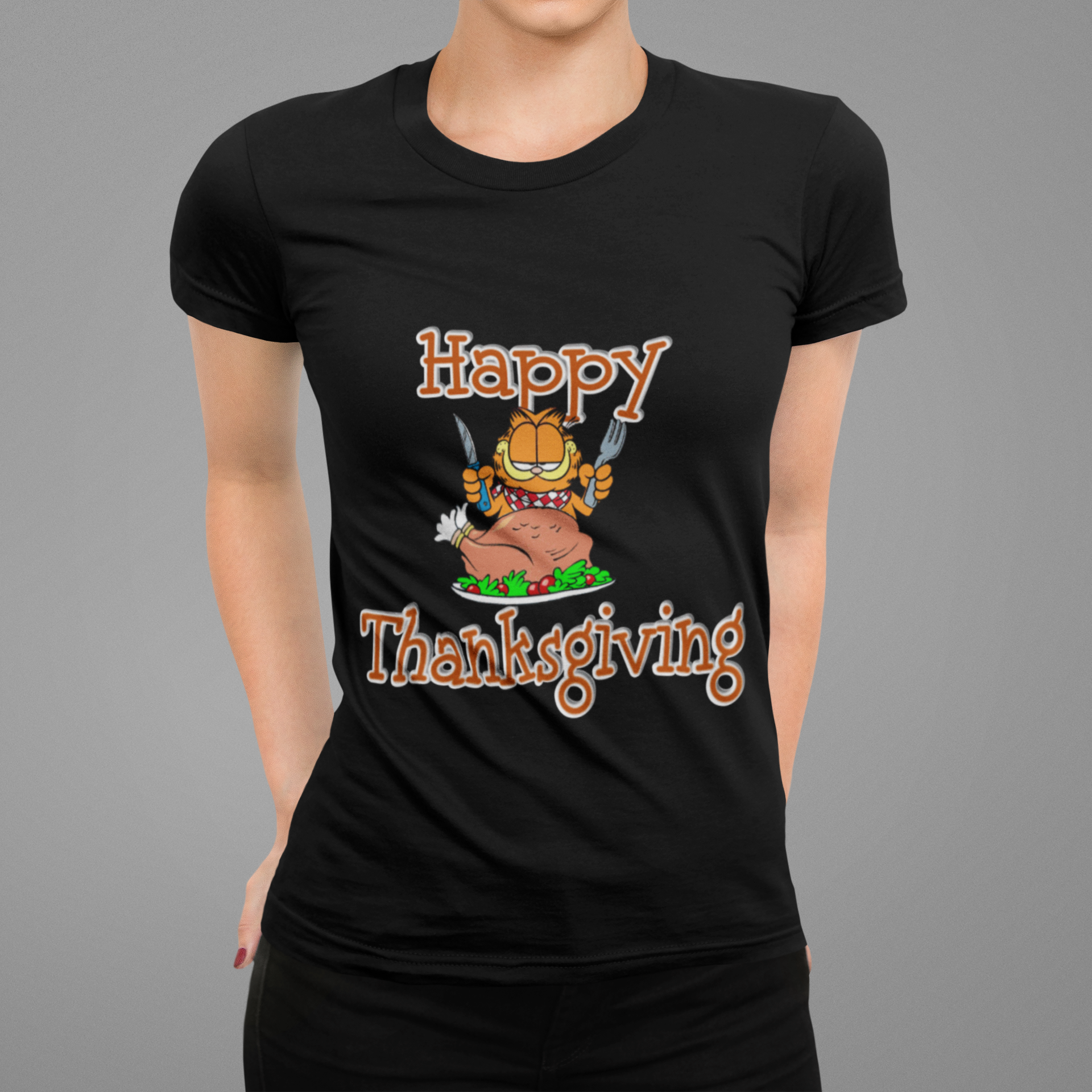 Garfield Eats Turkey Happy Thanksgiving shirt, hoodie, tank top - tml