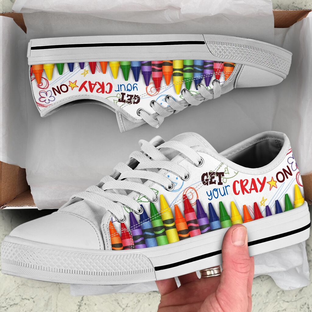 Get your cray on low top sneakers – maria