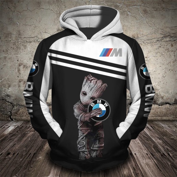 Groot BMW 3d full print hoodie