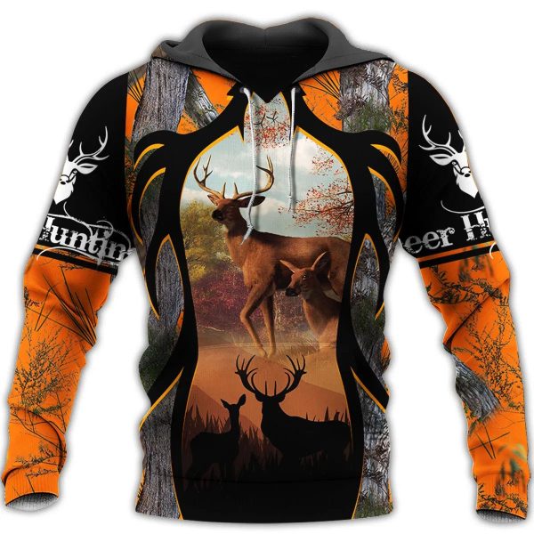 Hunting Deer Hunter 3D All Over Printed Hoodie and Sweatshirt - Saleoffshirt 2211196