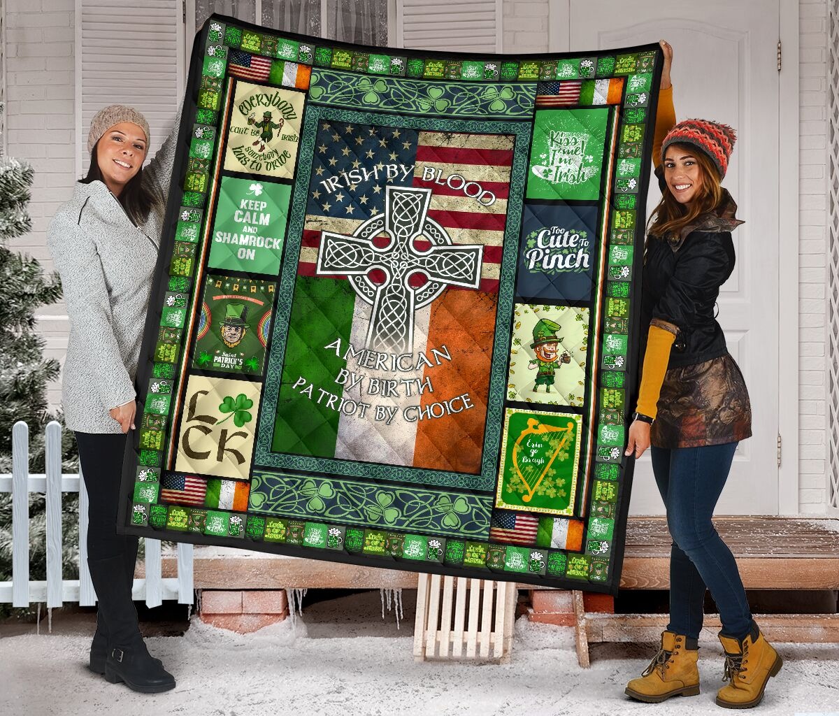 Irish by blood American by birth hot blanket