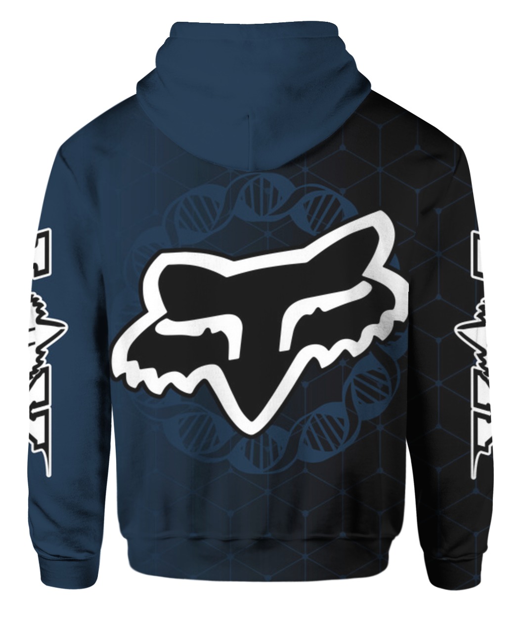 It's in my dna fox racing all over printed hoodie - back