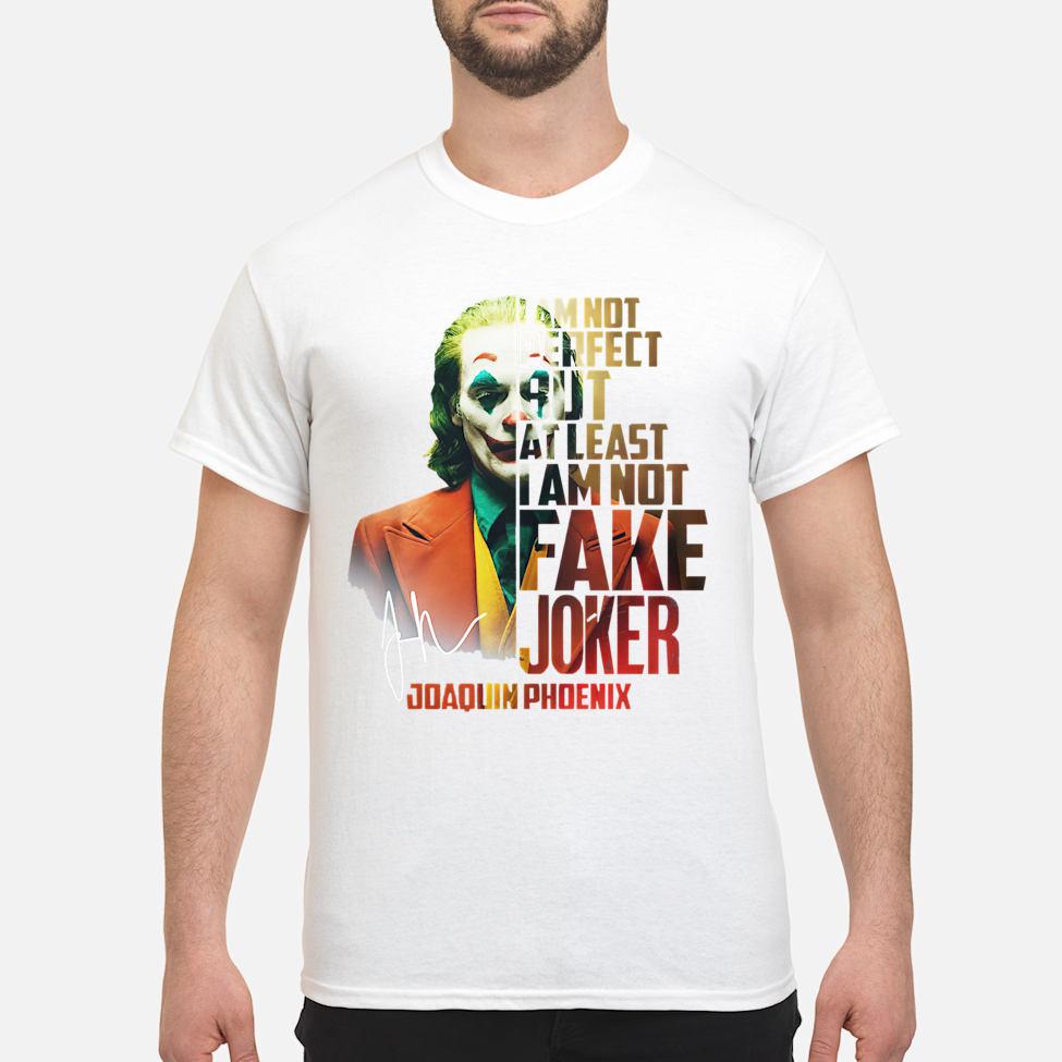 Joaquin Phoenix on Joker not perfect but at least not fake joker shirt