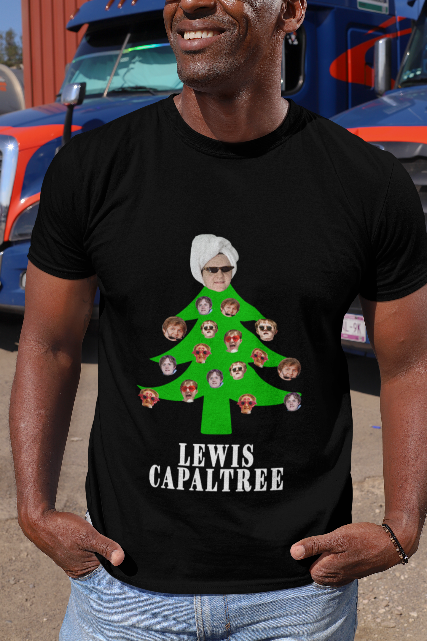 Lewis capaltree christmas tree shirt, hoodie, tank top – pdn