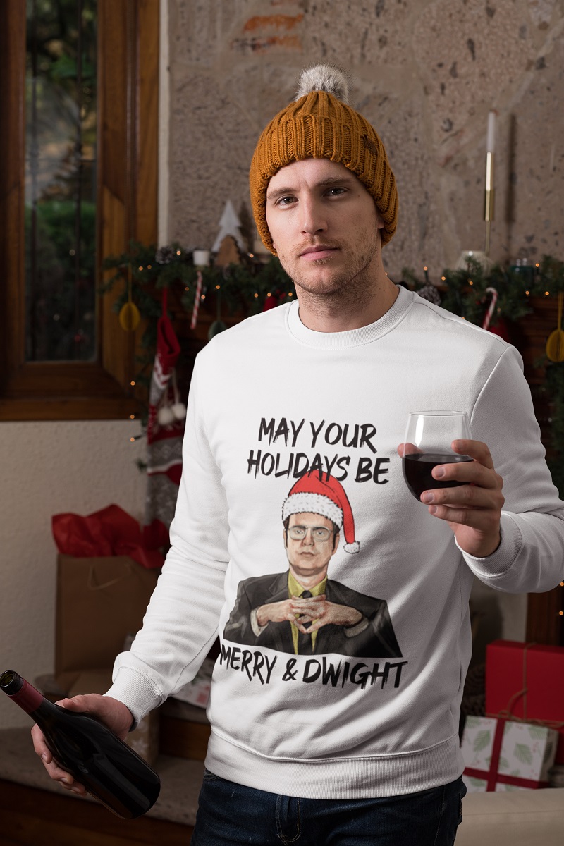 May your holidays be merry and dwight Christmas sweater