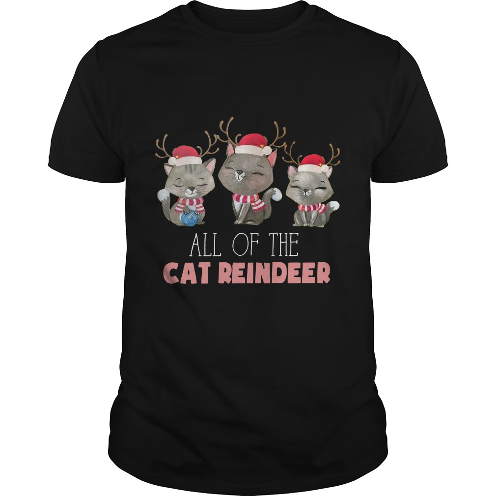 Merry Christmas All of the cat Reindeer shirt