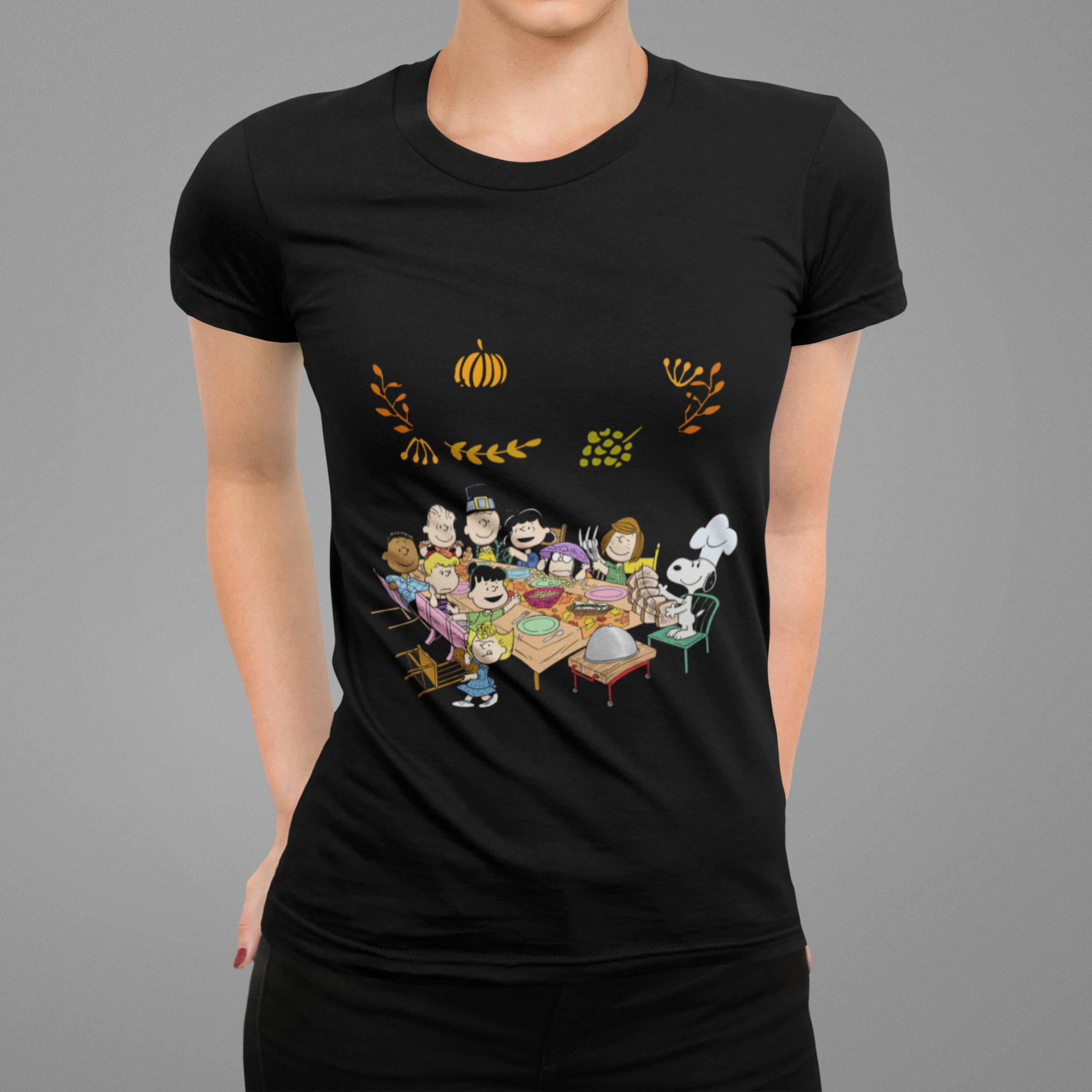 Snoopy and Friends Happy Thanksgiving Christmas shirt, hoodie, tank top - tml