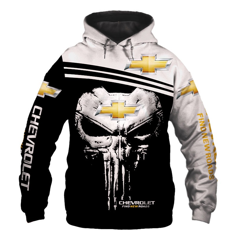 Punisher skull Chevrolet 3d hoodie