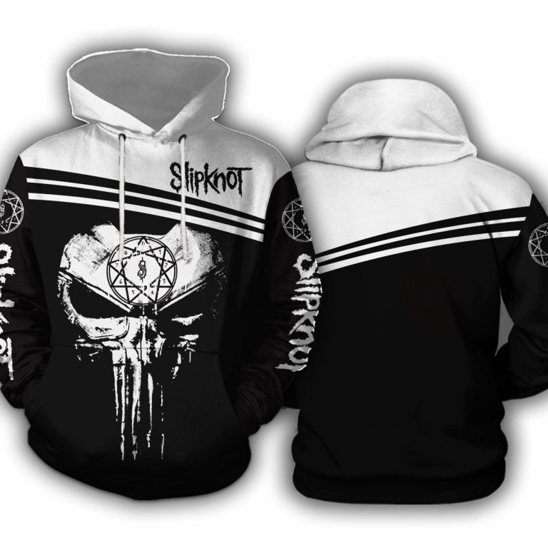 Punisher skull slipknot 3d full print hoodie
