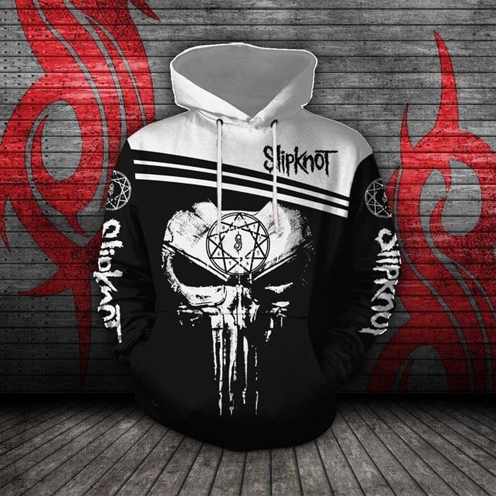 Punisher skull slipknot 3d full print hoodies