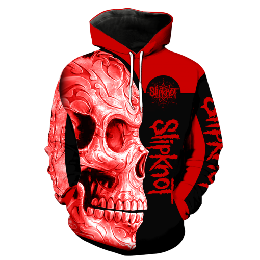 Slipknot Band Skull Full Over Printd 3d Hoodie