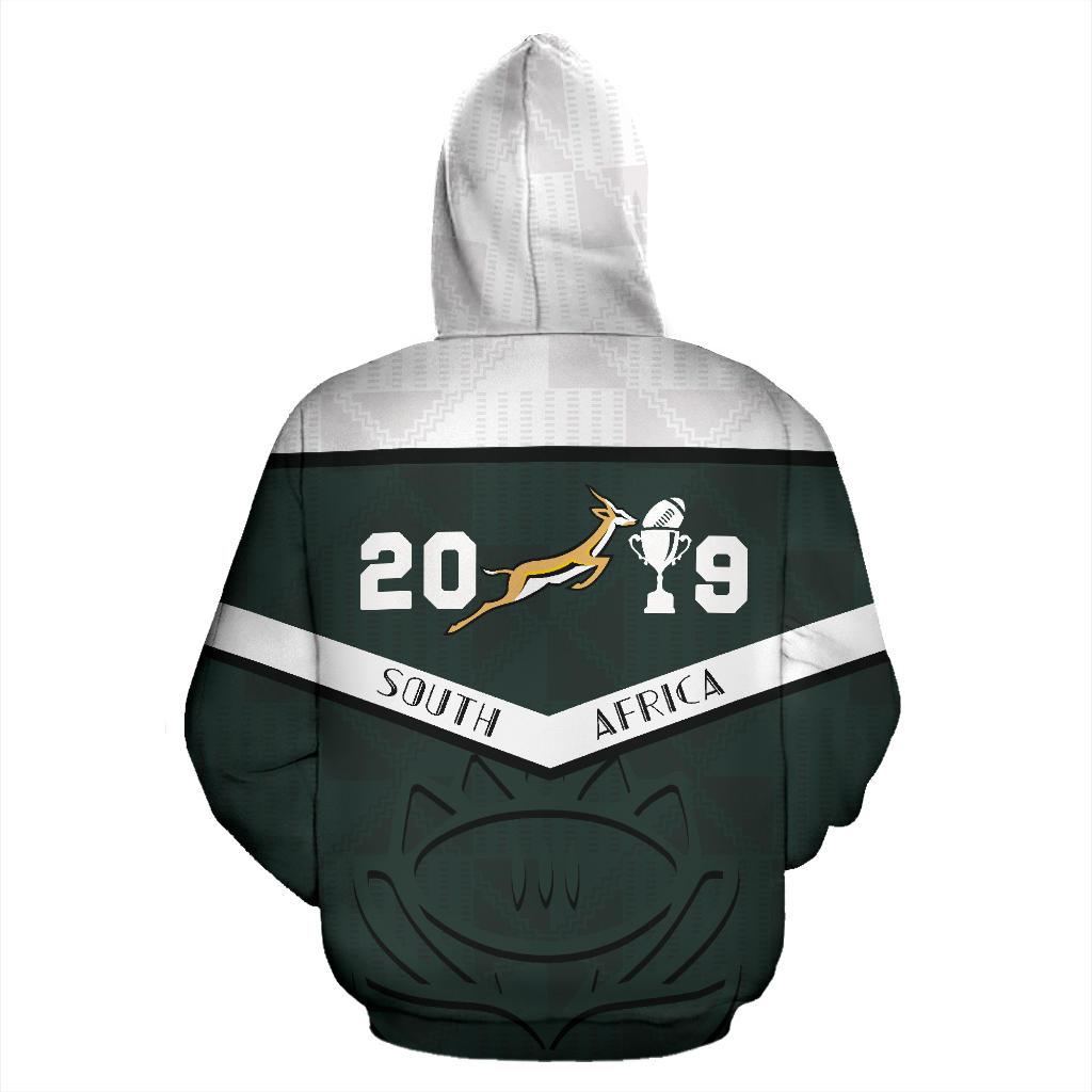 South africa springbok champion 2019 full printing hoodie - back