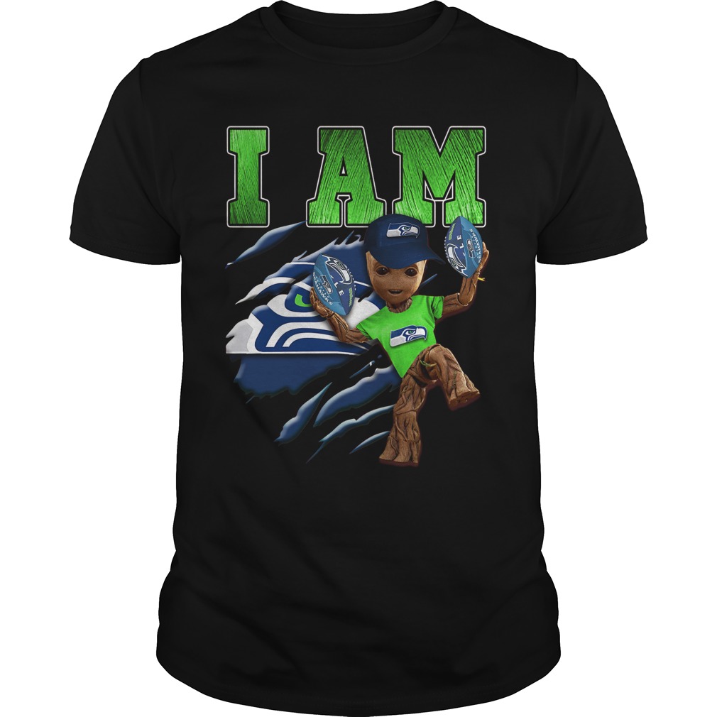 Strong Groot I am Seattle Seahawks shirt Sporty shirt