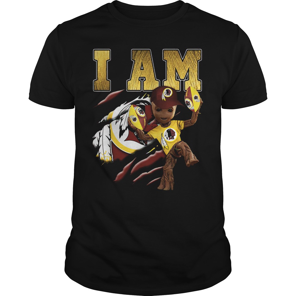Strong Groot I am Washington Redskins shirt Sporty shirt