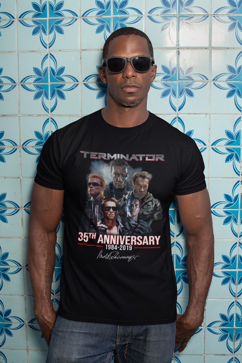 Terminator 35th anniversary 1984 2019 signature shirt, hoodie, tank top – pdn