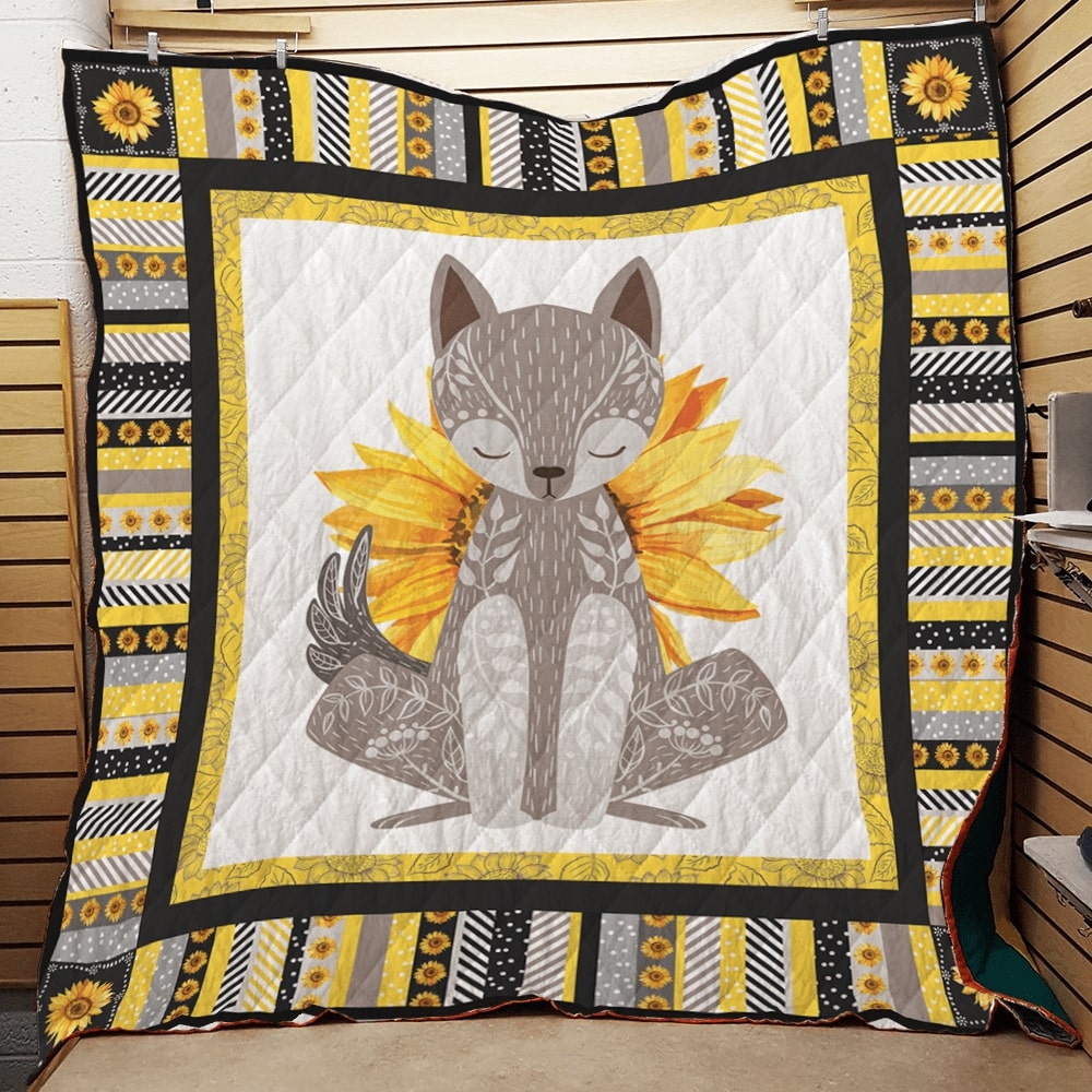 The wolf sunflower quilt – maria