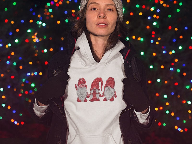 Scandinavian gnome Christmas coming ugly sweater shirt hoodie – tml