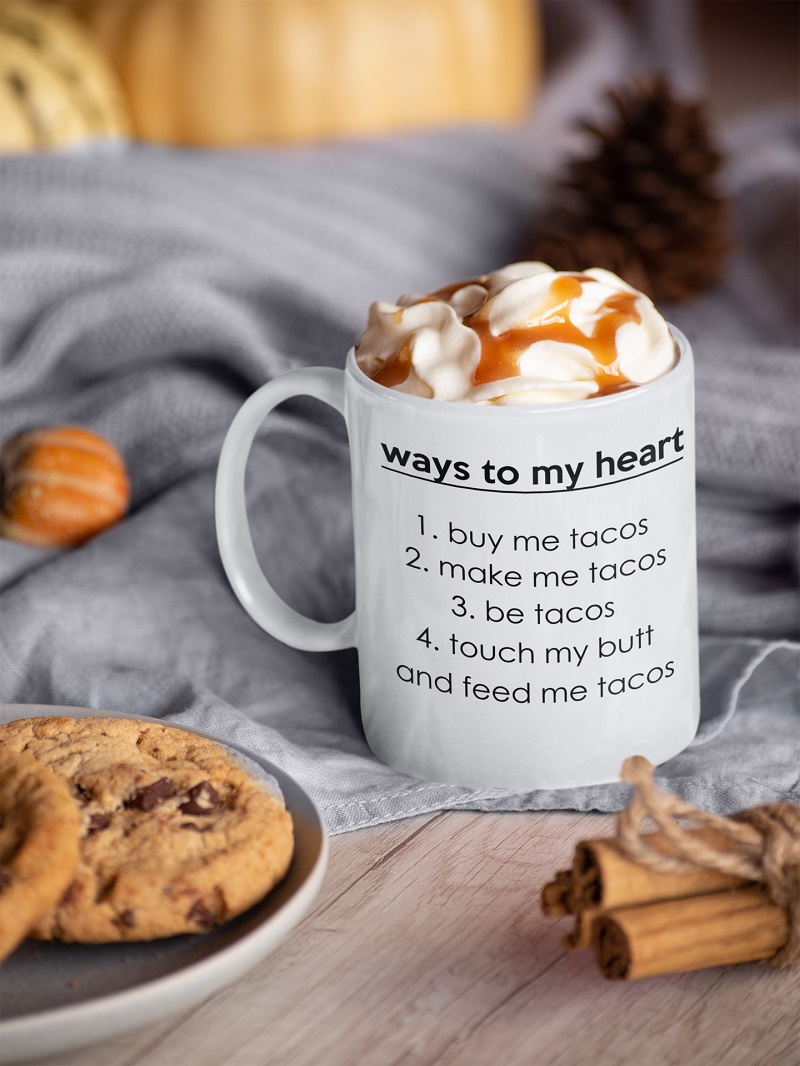 Ways to my heart list mug