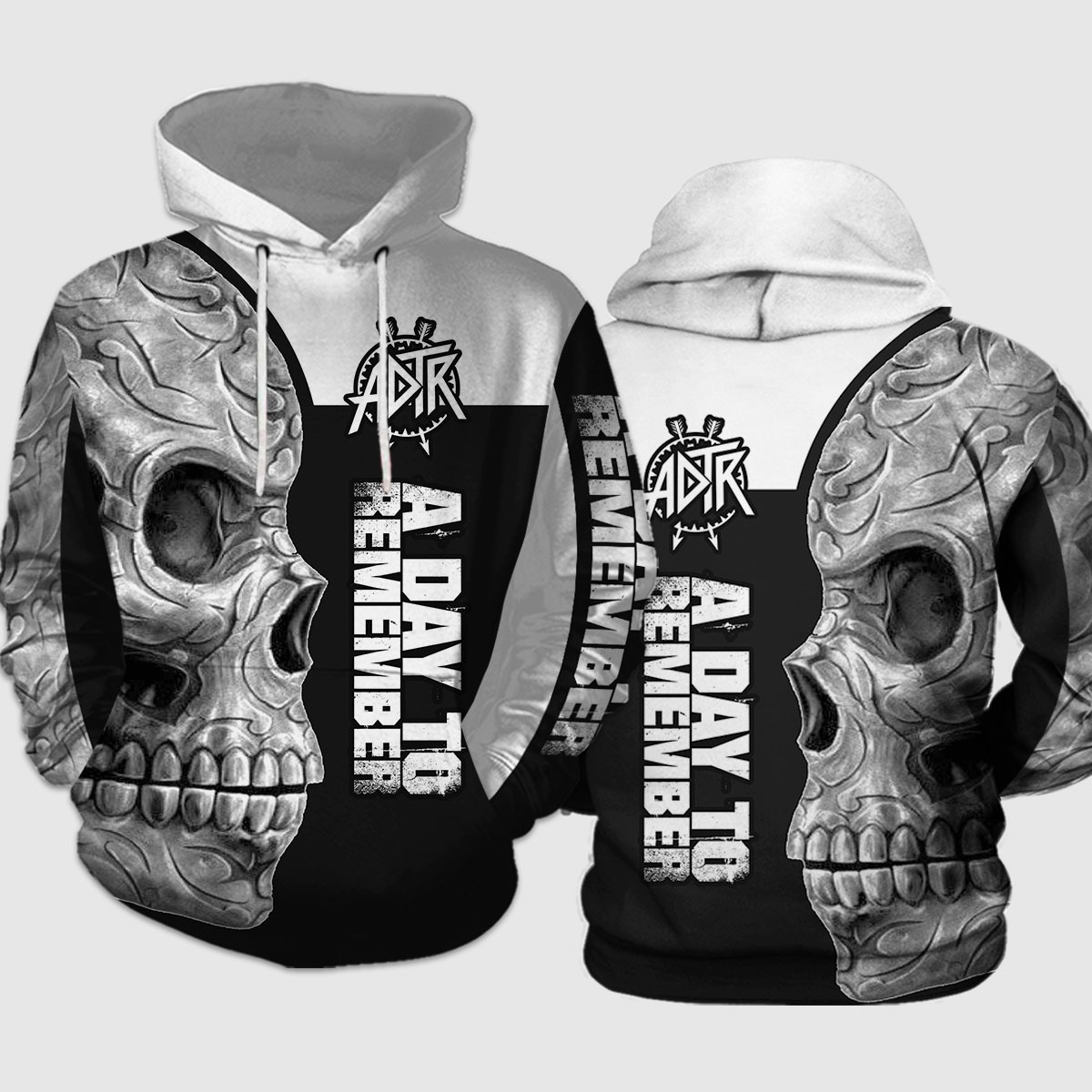 Skull A day to remember 3d hoodie- LIMITED BBS